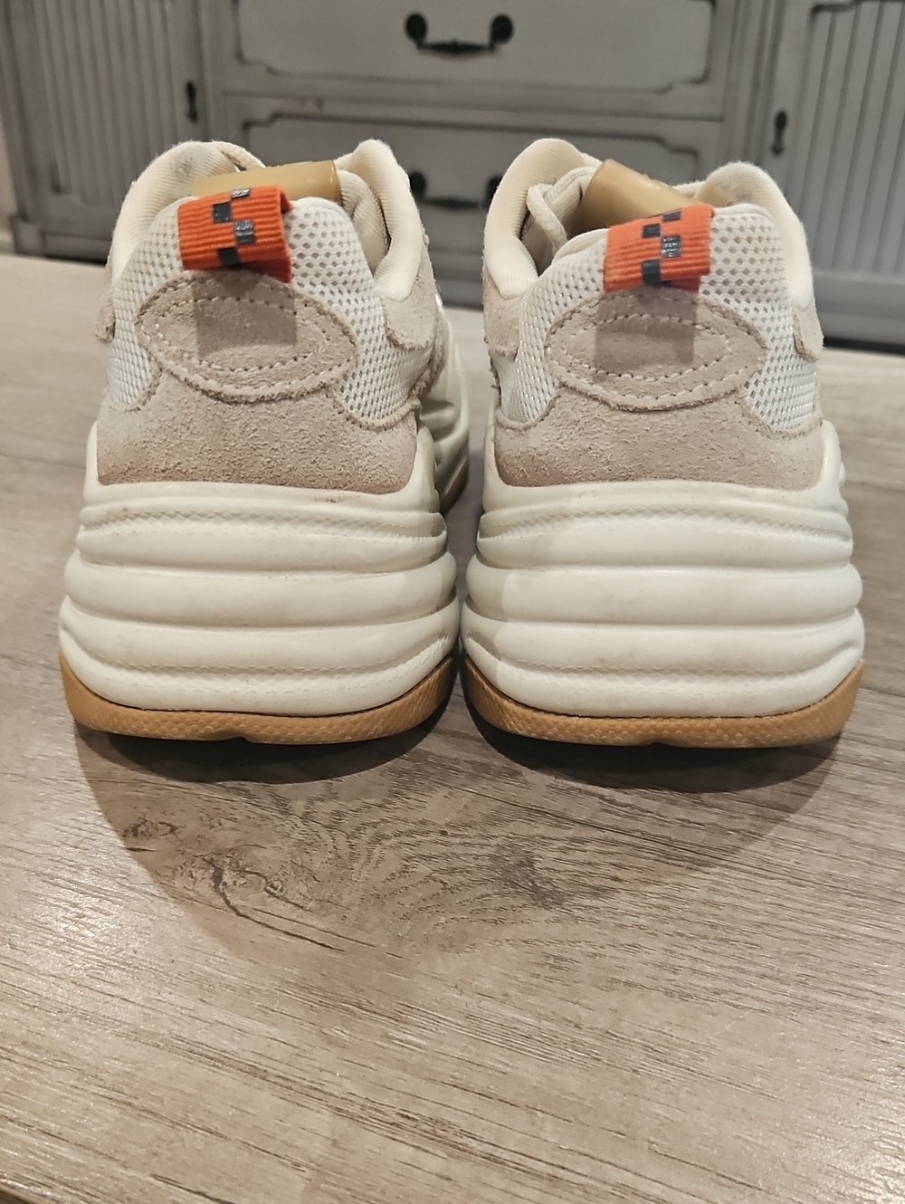 Zara Neutral Chunky Platform Sneakers - Women 36 - Picture 5 of 14